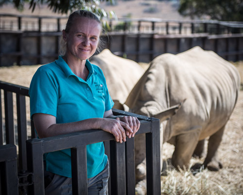 Yolande, our dedicated Rhino Manager